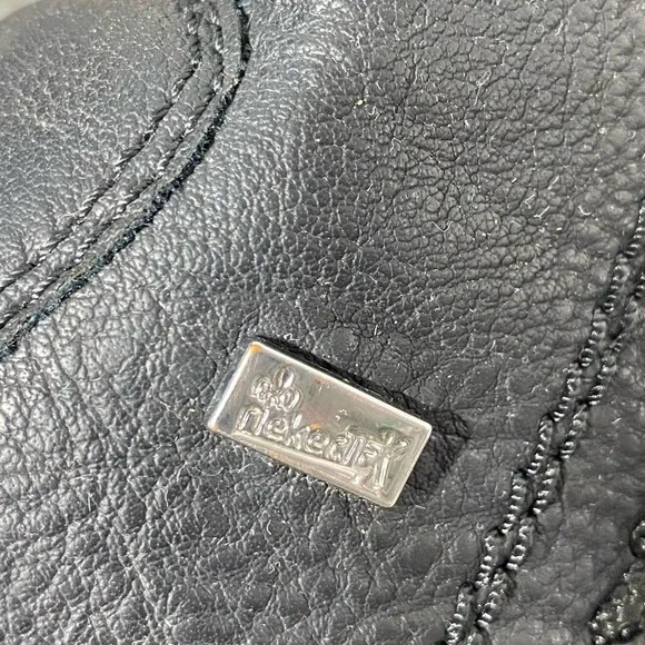 Rieker Black Faux Leather Sherpa Lined Mid Calf Knee High Boots 39 - Picture 8 of 14